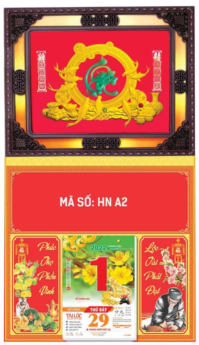 Lịch Bìa gấp 01